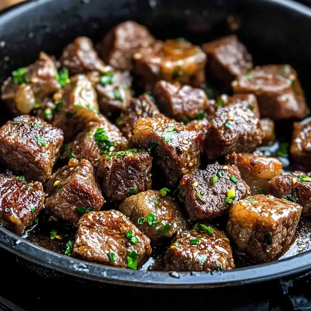 Garlic Butter Steak Bites step by step
