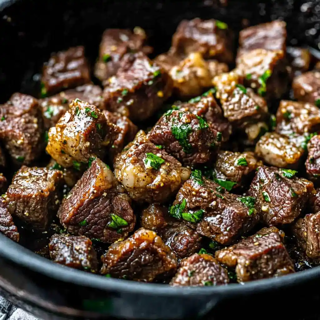 Garlic Butter Steak Bites step by step