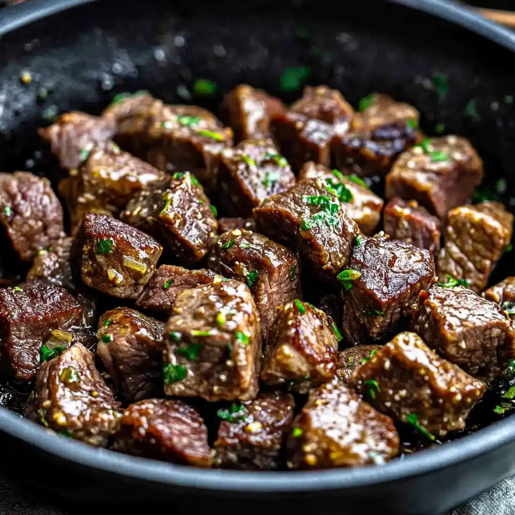 Garlic Butter Steak Bites step by step