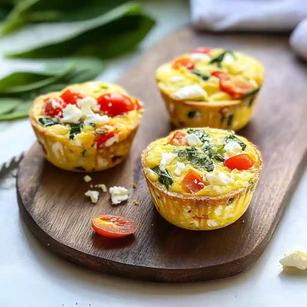 Mediterranean Egg Muffins step by step