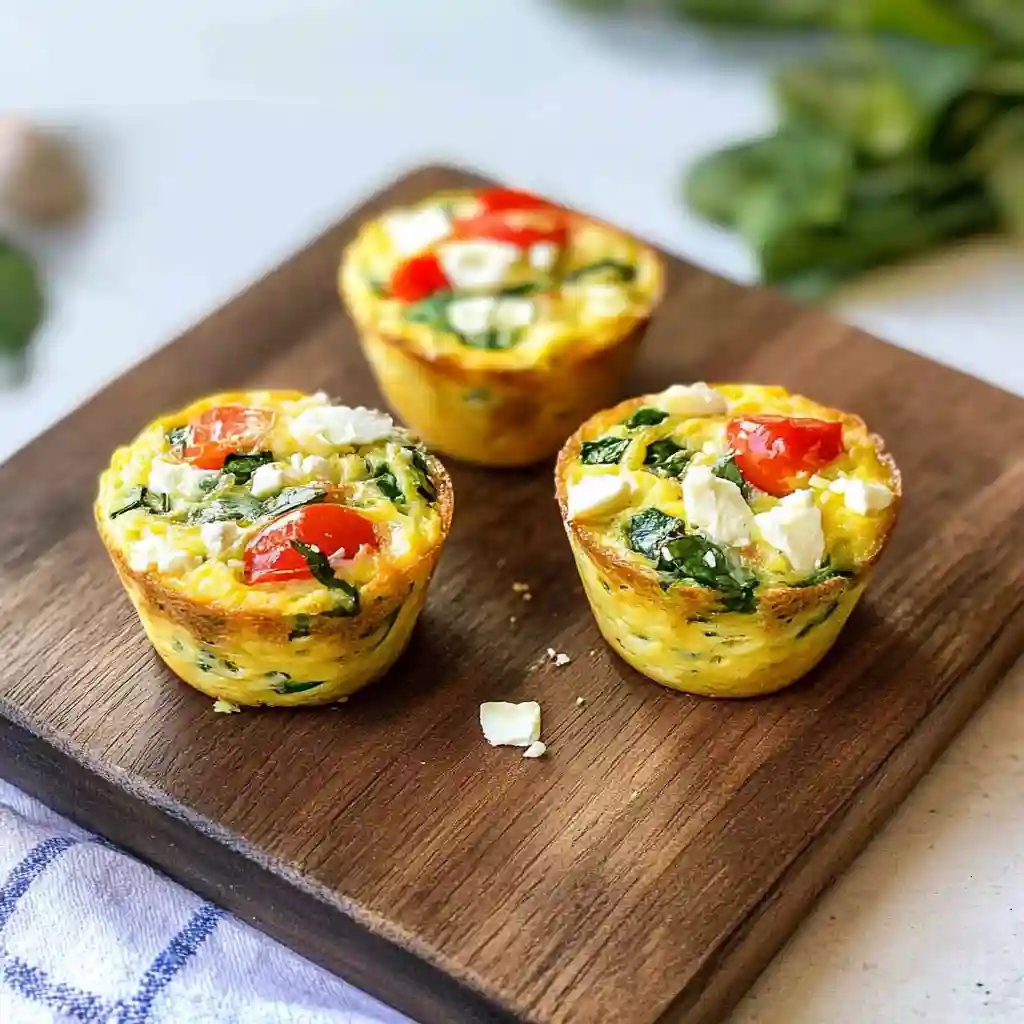 Mediterranean Egg Muffins step by step