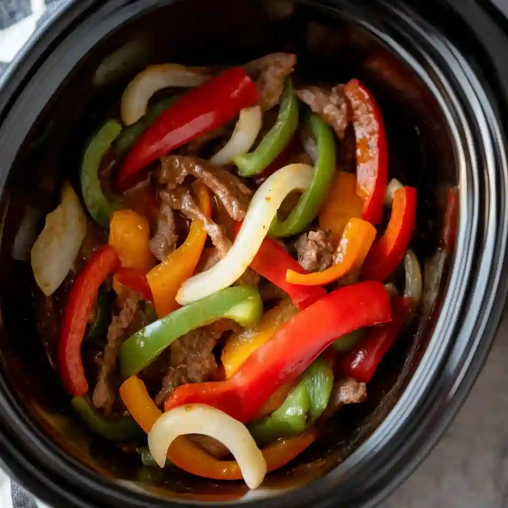 Slow Cooker Pepper Steak
