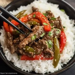 Slow Cooker Pepper Steak