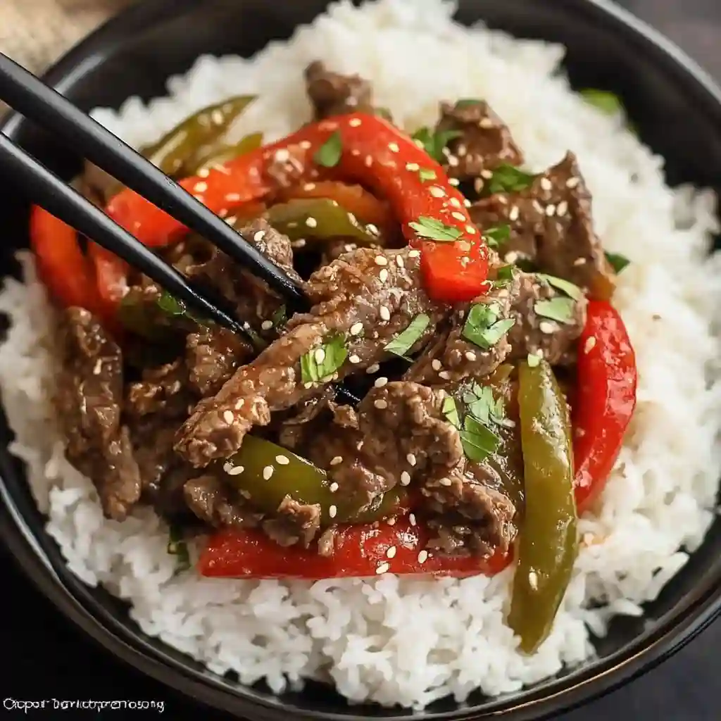 Slow Cooker Pepper Steak