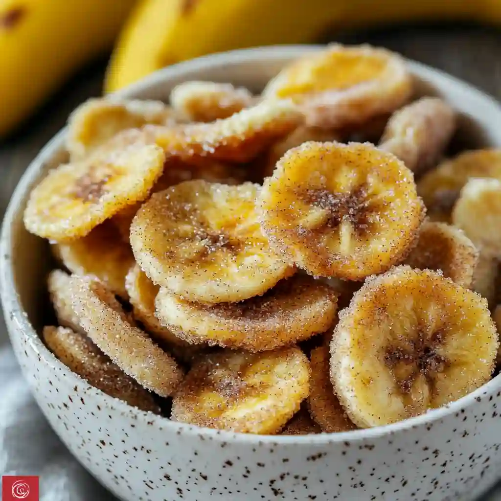Cinnamon-Sugar Air Fryer Banana Chips– Easy & Healthy Snack!
