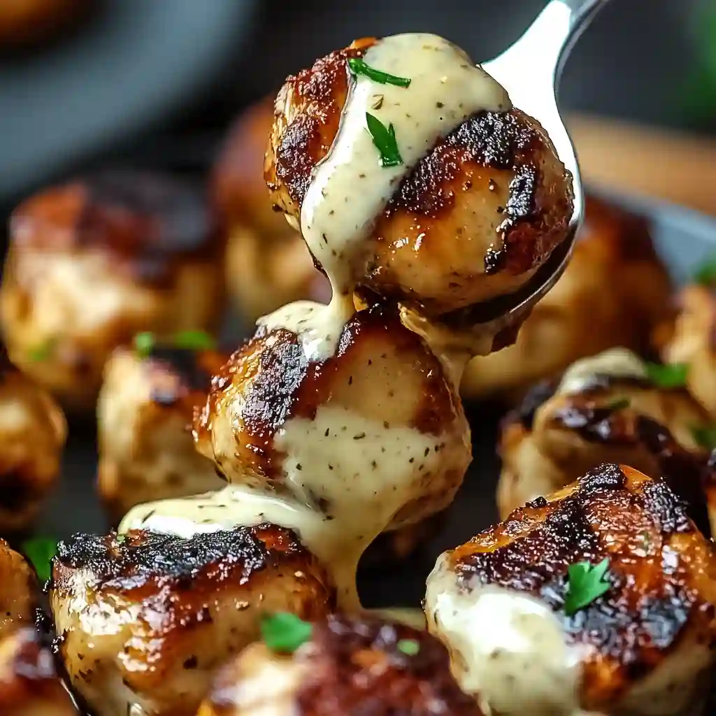 Garlic Parmesan chicken bites