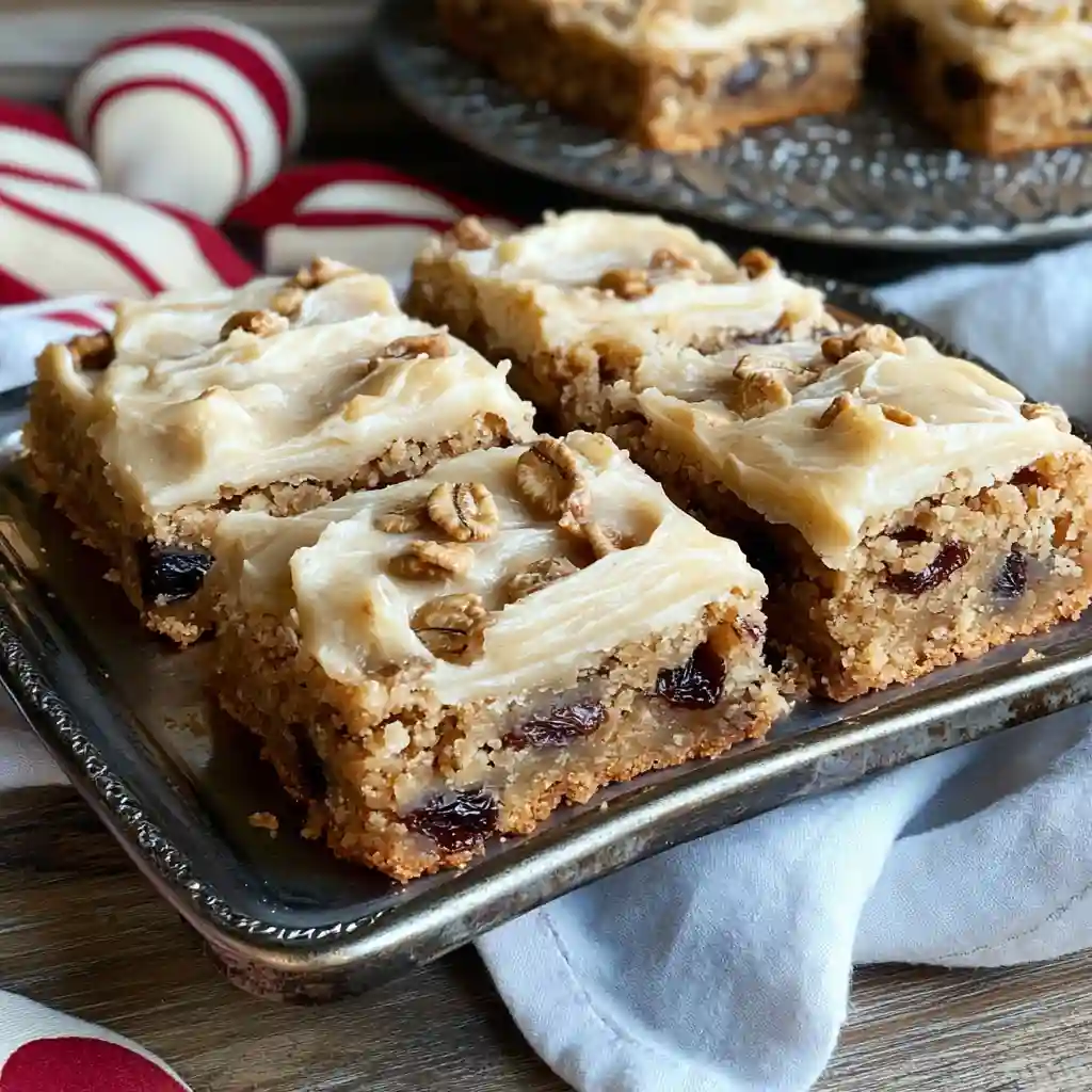 Oatmeal Raisin Cookie Bars step by step recipe