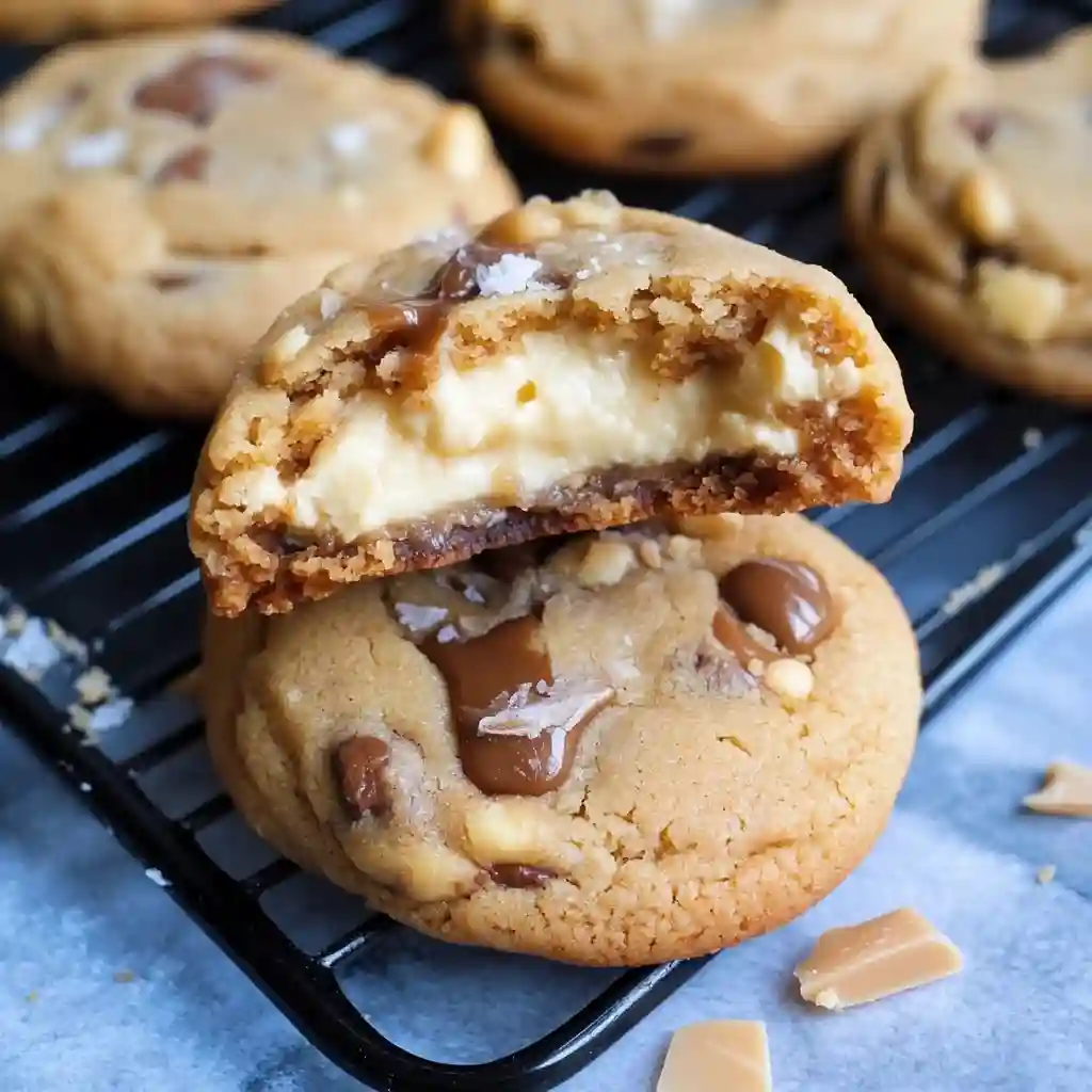 Salted Caramel Cheesecake Cookies Recipe