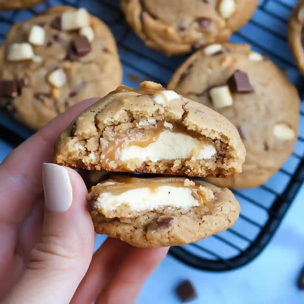 Salted Caramel Cheesecake Cookies Recipe