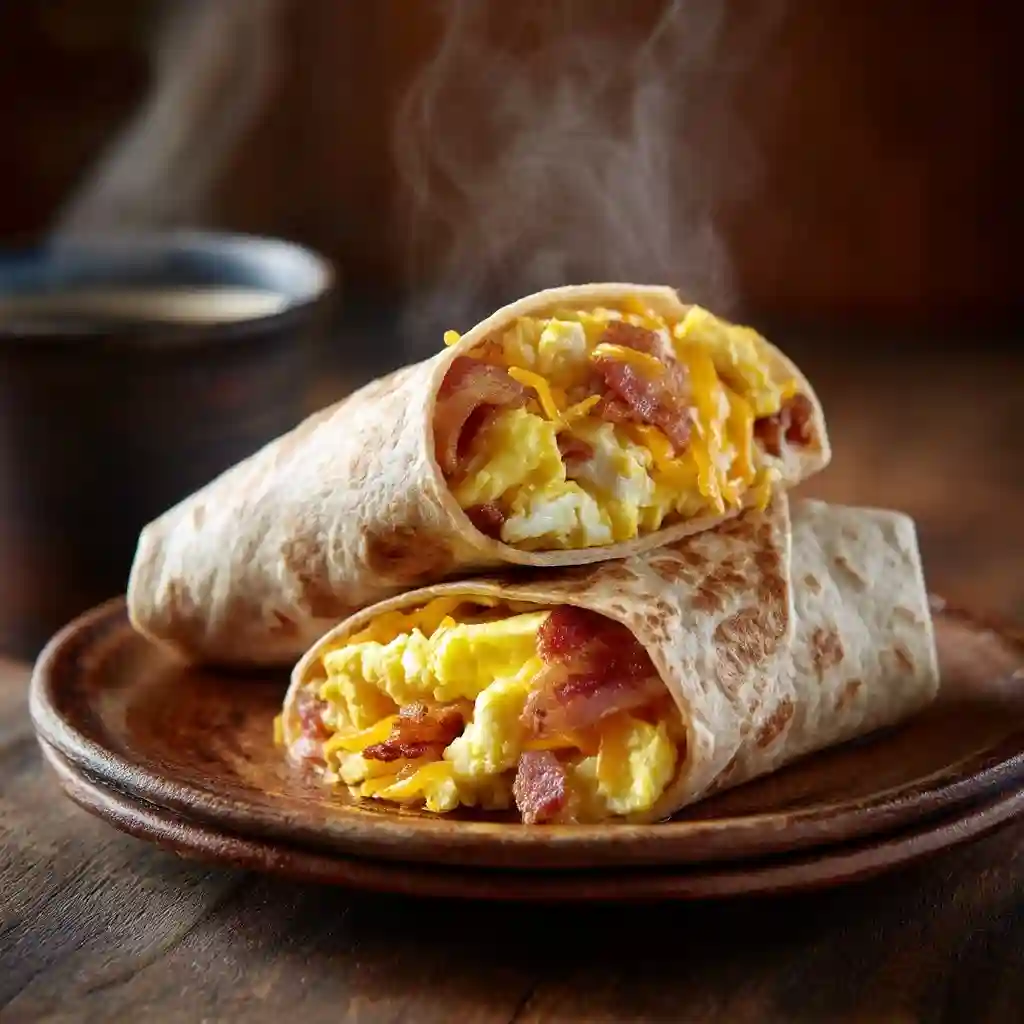 Savory Egg White & Turkey Breakfast Wrap
