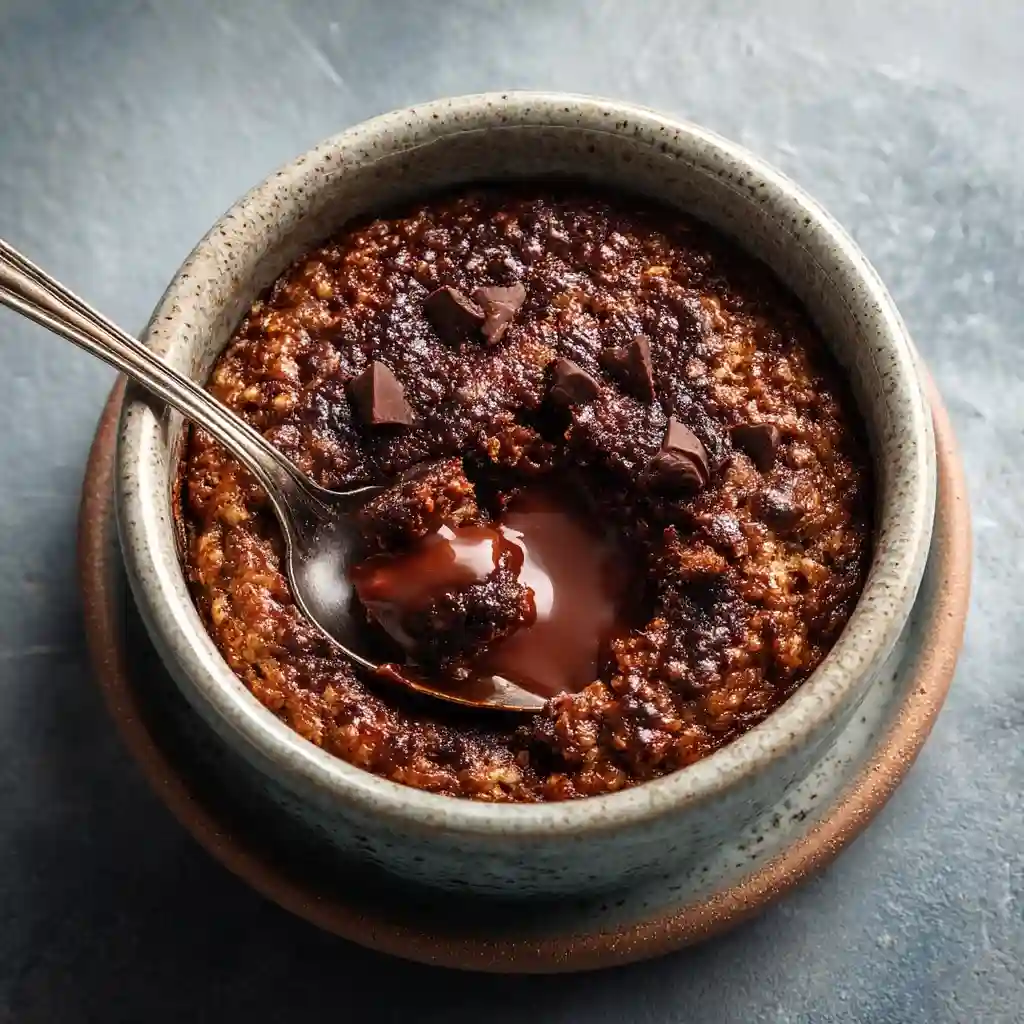 Gooey Chocolate Protein Baked Oats
