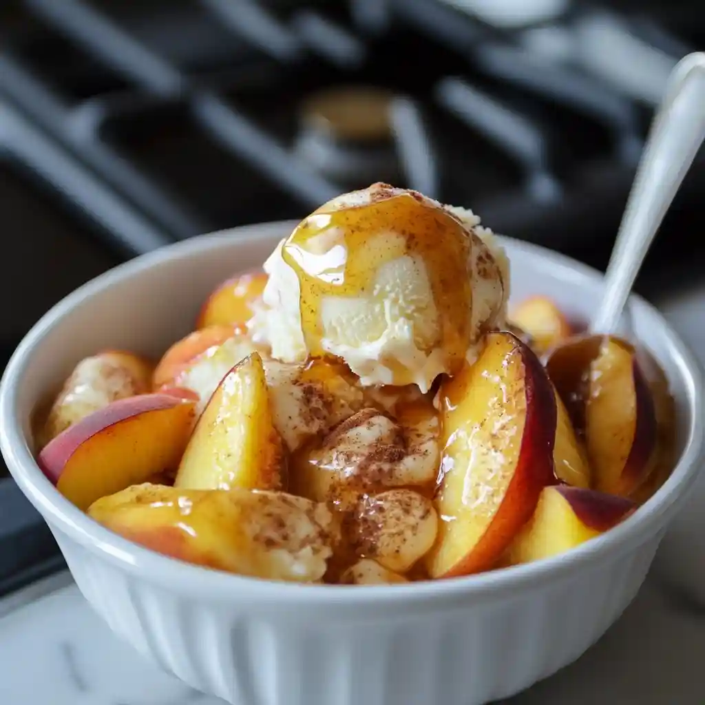 baked peaches