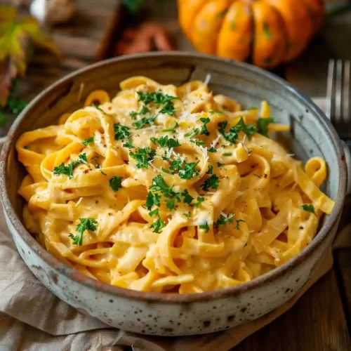 One-Pot Vegan Pumpkin Alfredo