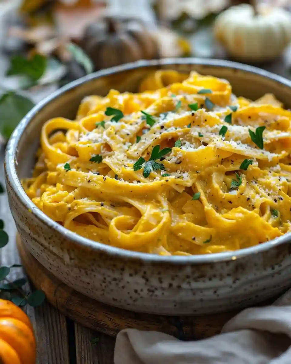 Vegan Pumpkin Alfredo – Creamy One-Pot Fall Pasta