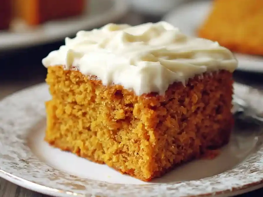 Spiced Pumpkin Cake with Honey Frosting
