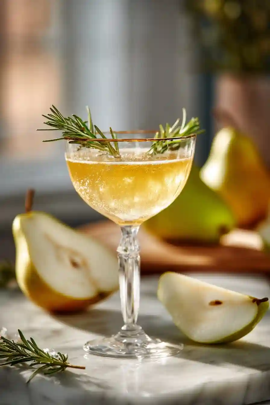 Tasty Spiced Pear Cocktail