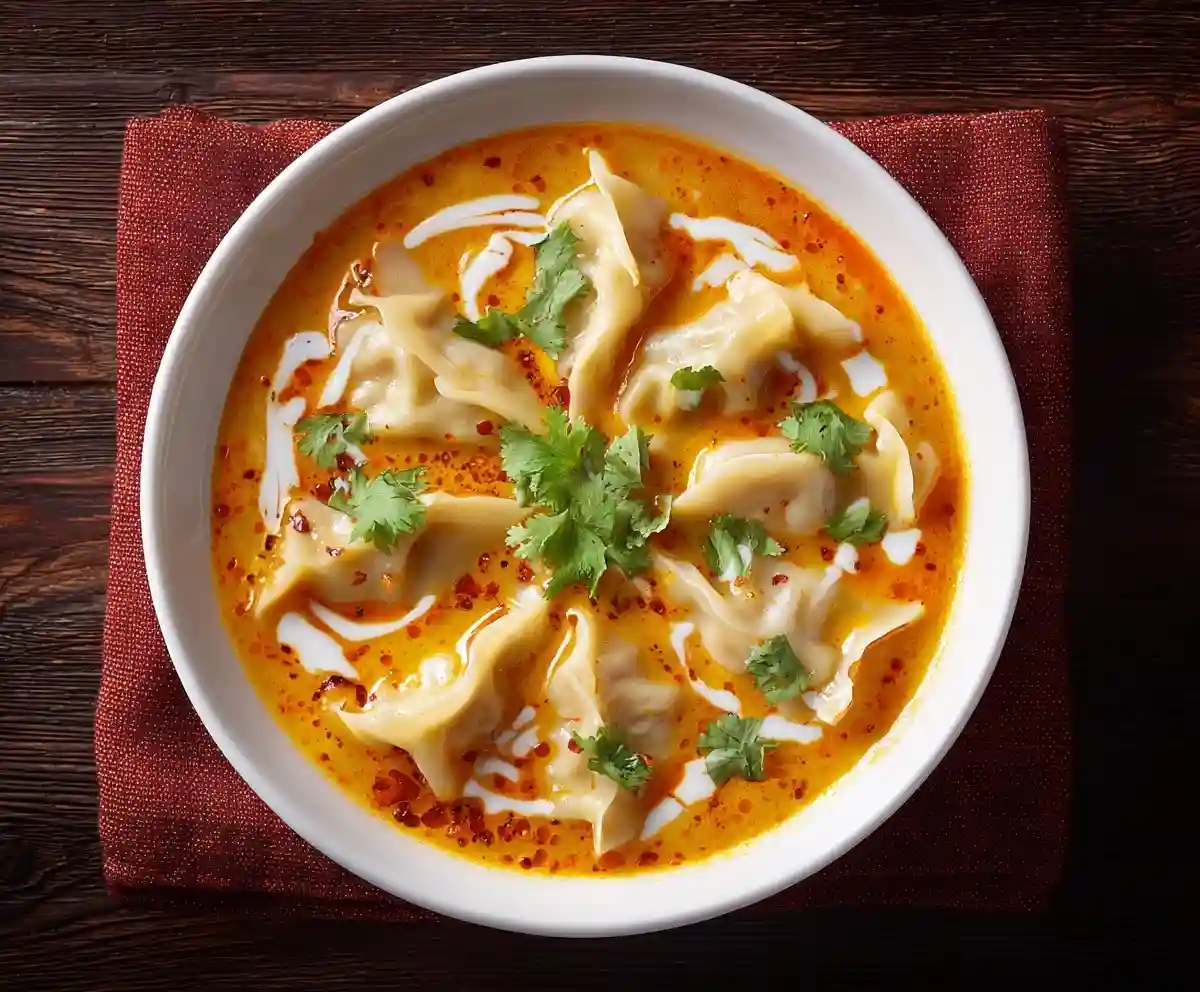 Thai Coconut Curry Dumpling Soup