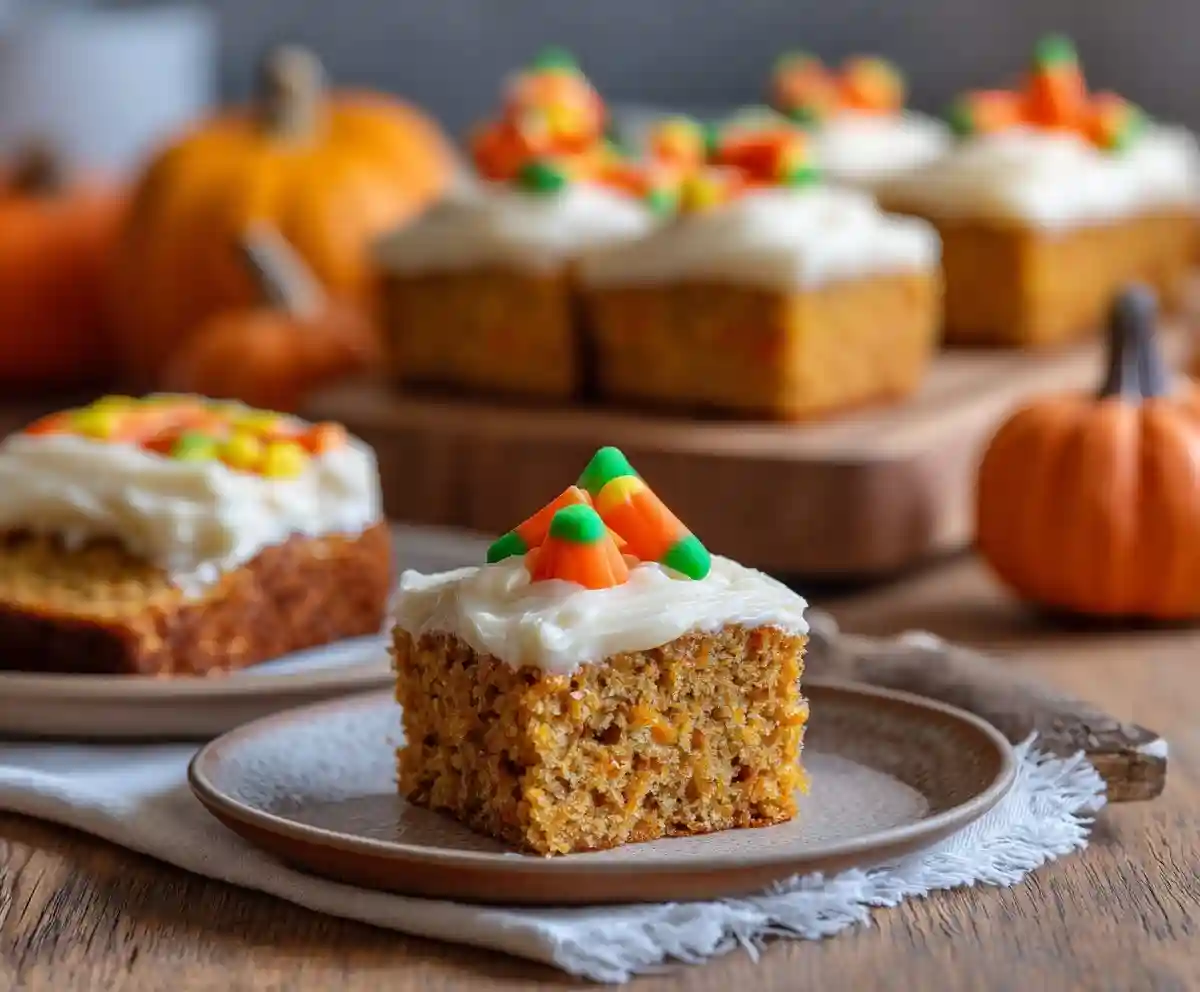 Pumpkin pie Bars with Cream Cheese Frosting