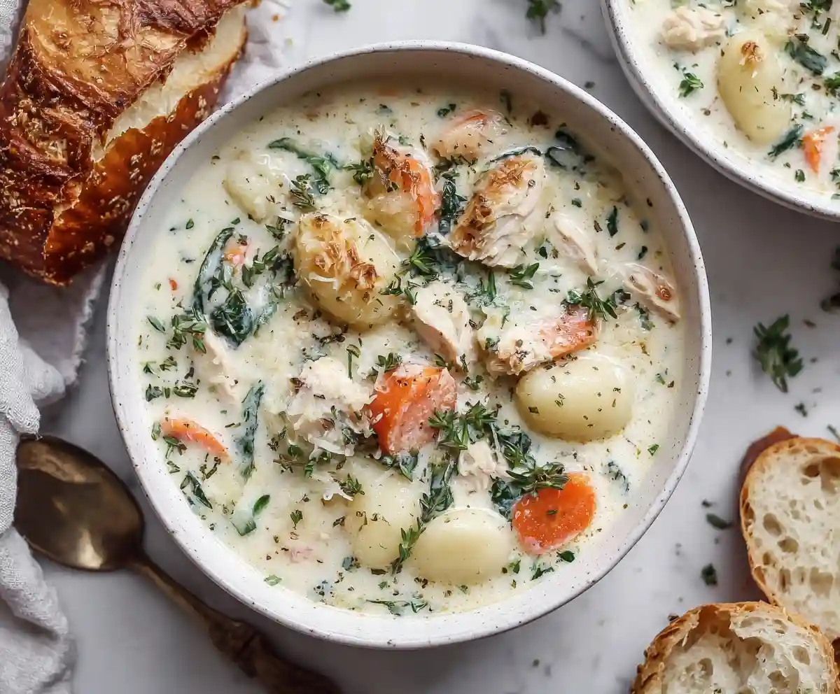 Tasty Rotisserie Chicken Gnocchi Soup
