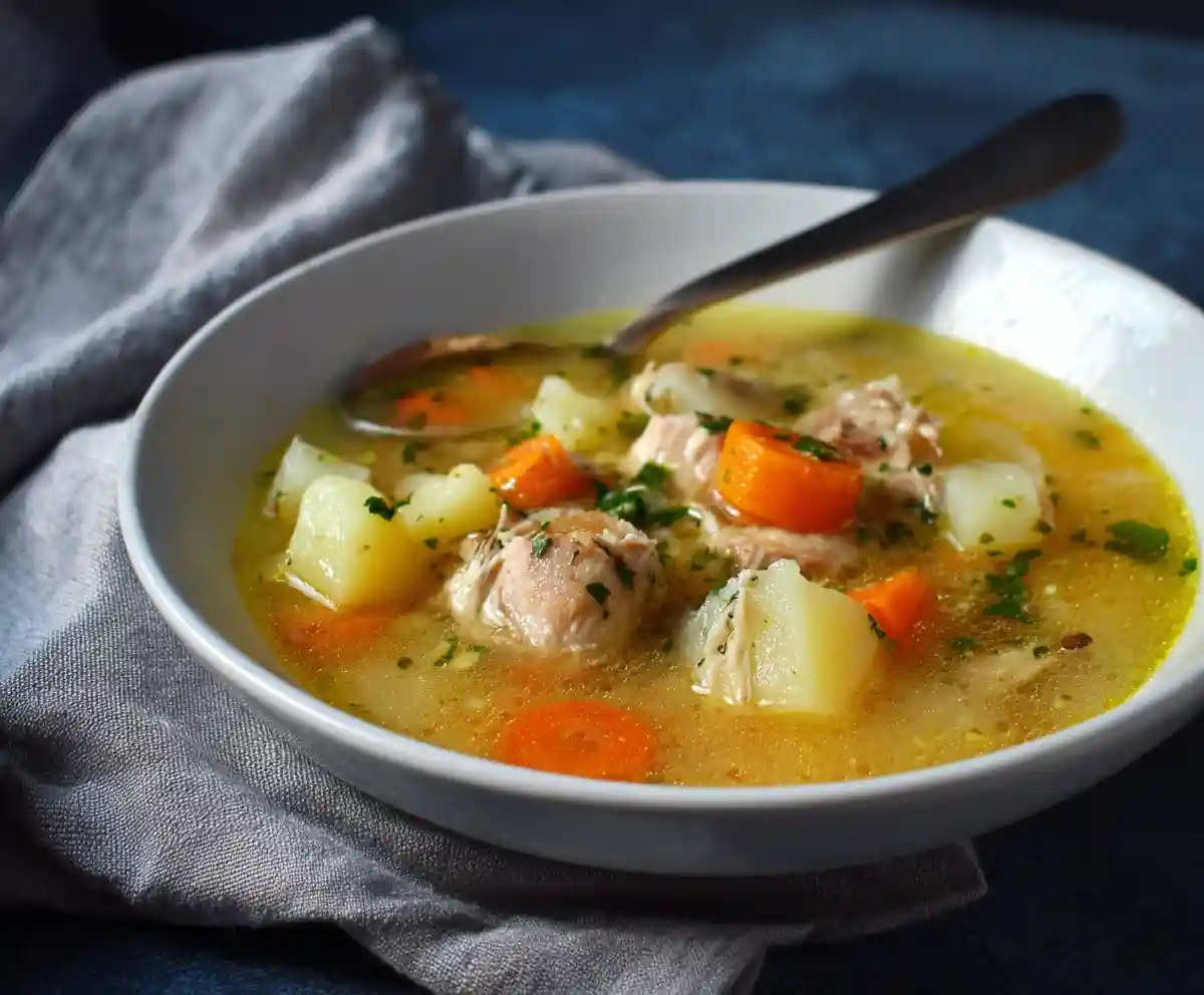Comforting Chicken Soup with Potatoes