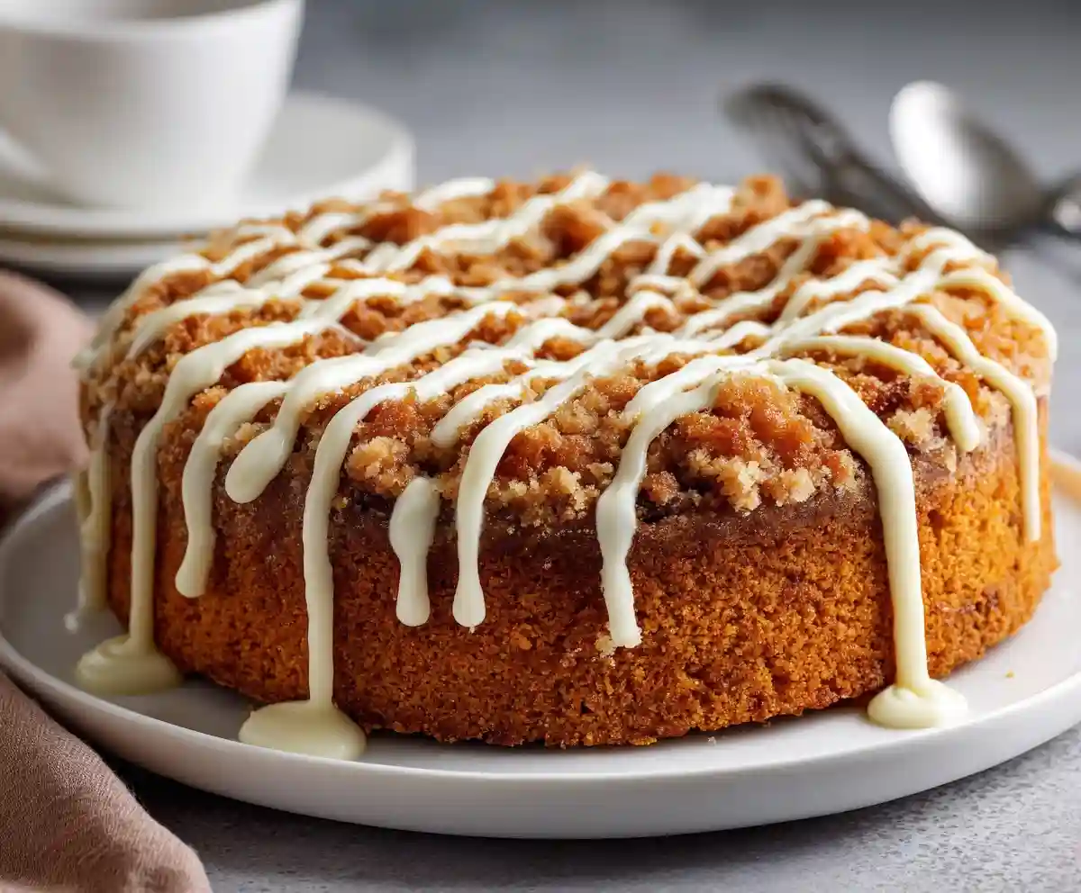 Cinnamon Keto Pumpkin Spice Coffee Cake