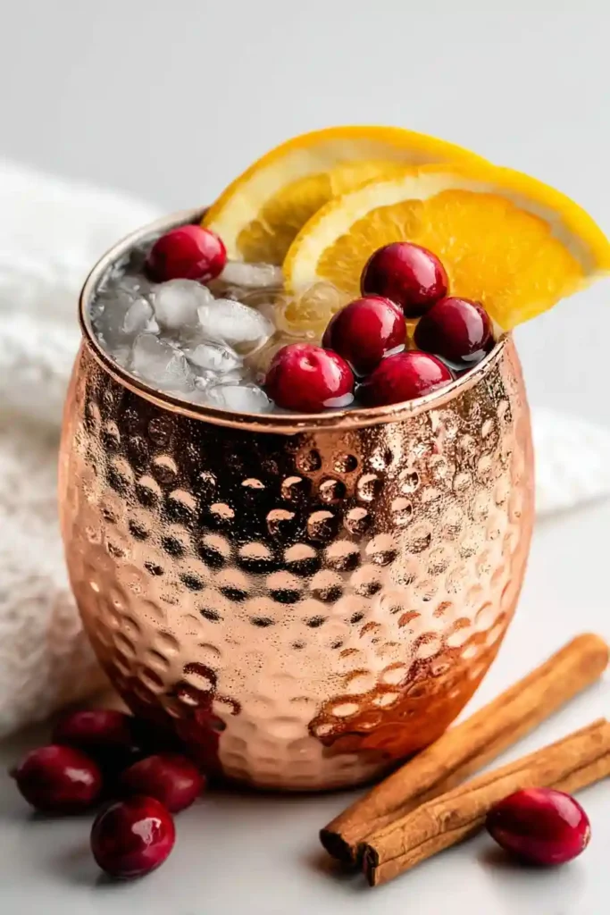 Homemade Cranberry Moscow Mule Mocktail
