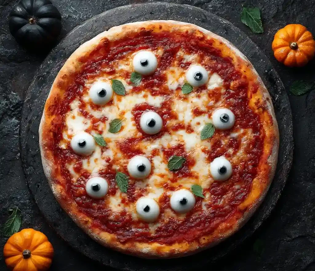 Monster Eyeball Pizza: A Creepy-Cute Halloween Dinner