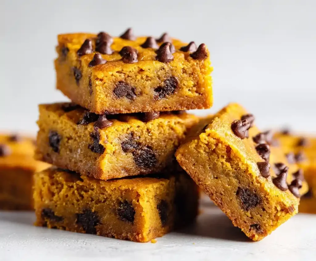 Pumpkin Chocolate Chip Cookie Bars