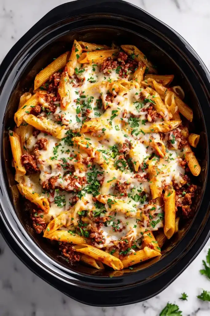 Slow Cooker Baked Ziti
