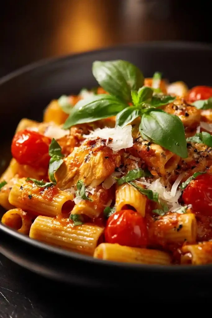 Tomato Basil Chicken Pasta