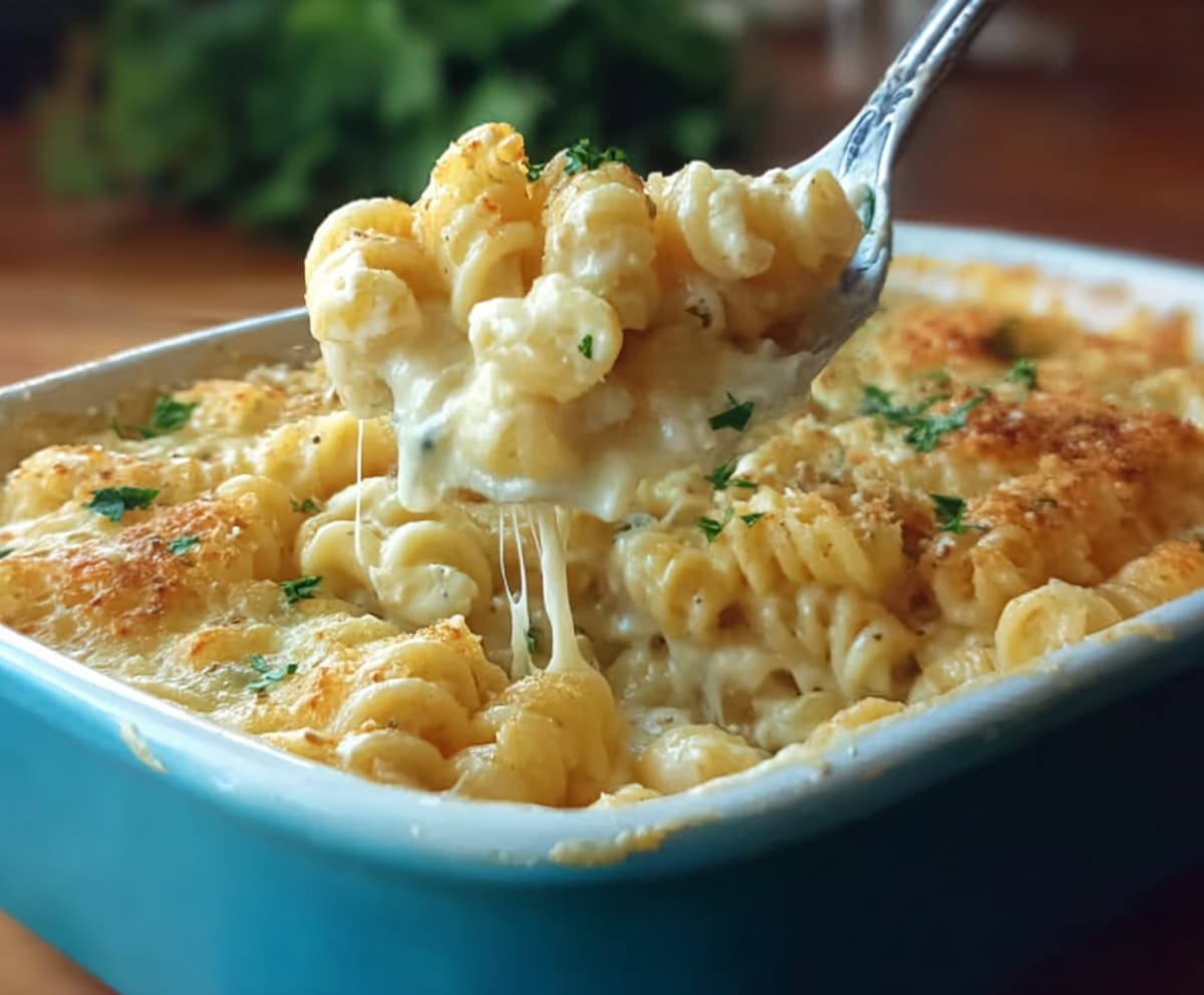 Irresistible Alfredo Mac and Cheese