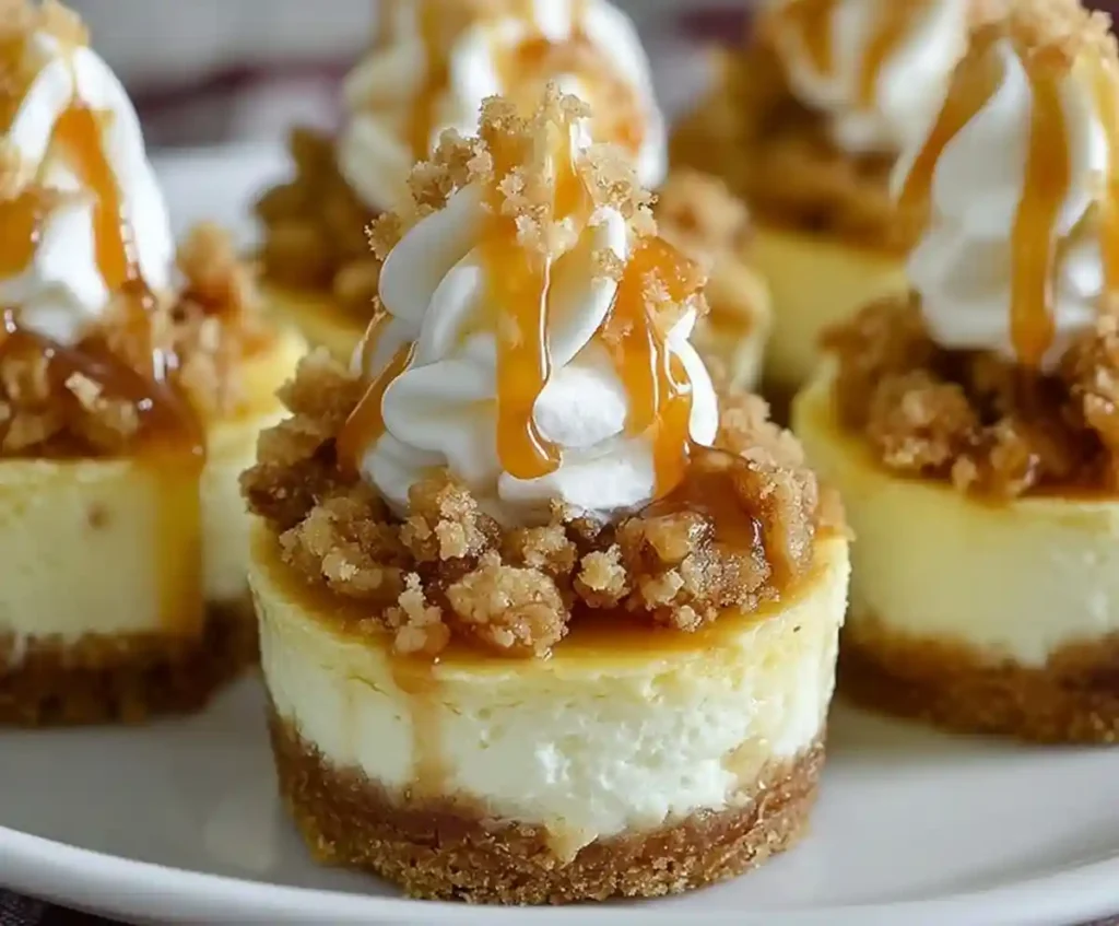 Apple Crisp Mini Cheesecakes