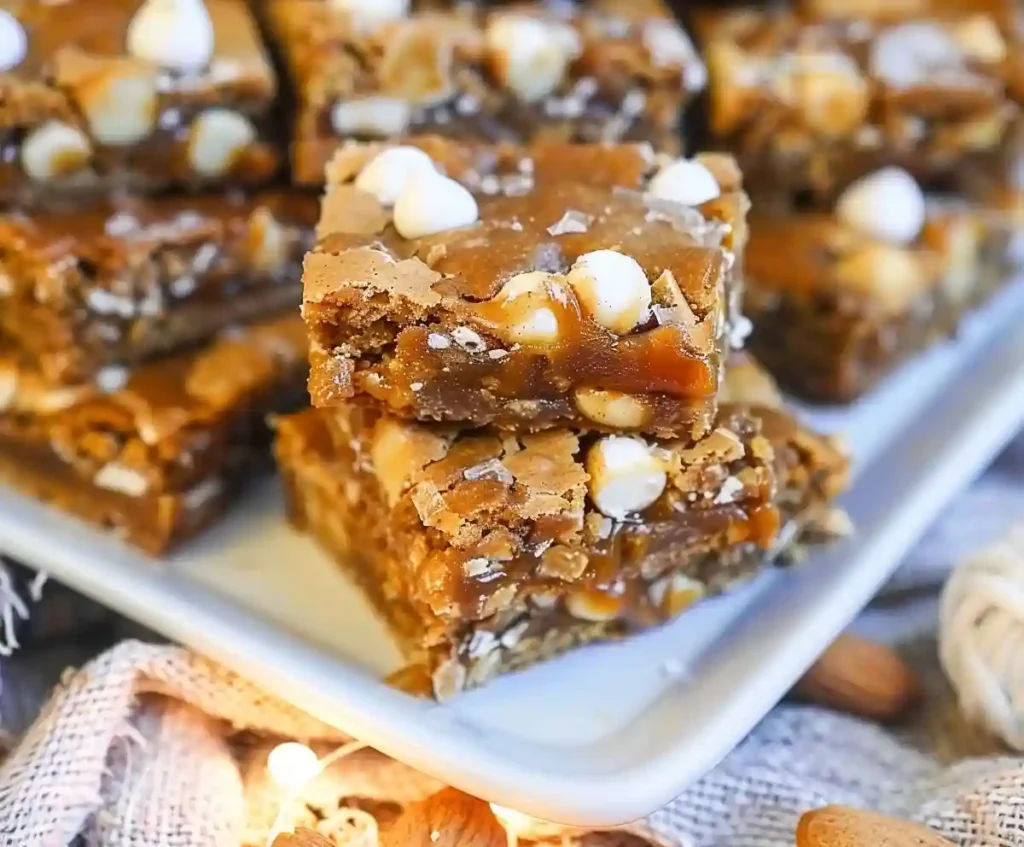 Caramel Gingerbread Bars