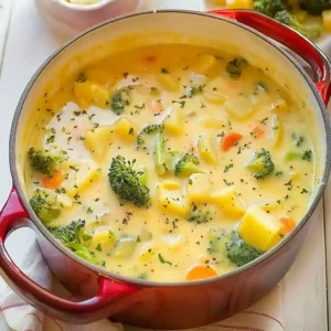 Cheddar Broccoli Potato Soup