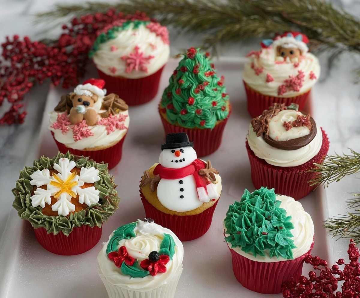 christmas cupcakes