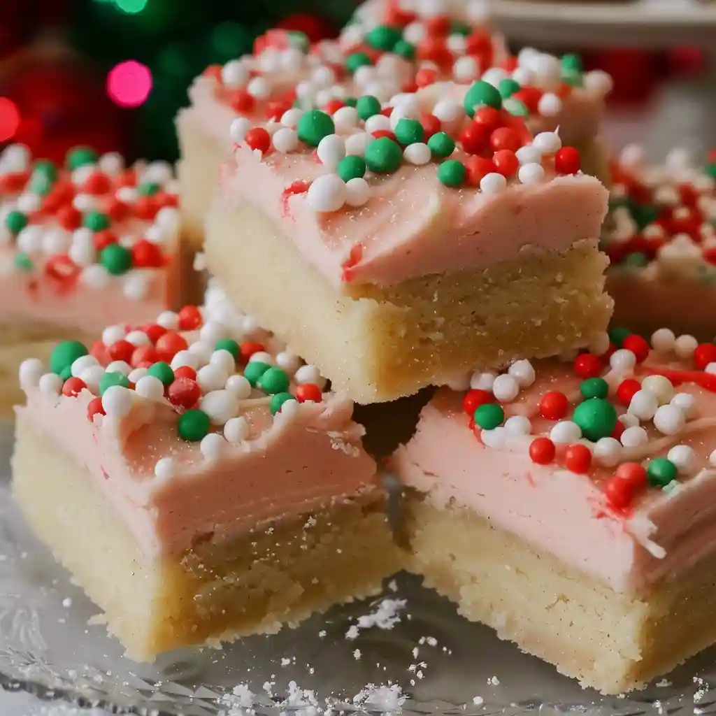 Christmas Sugar Cookie Bars