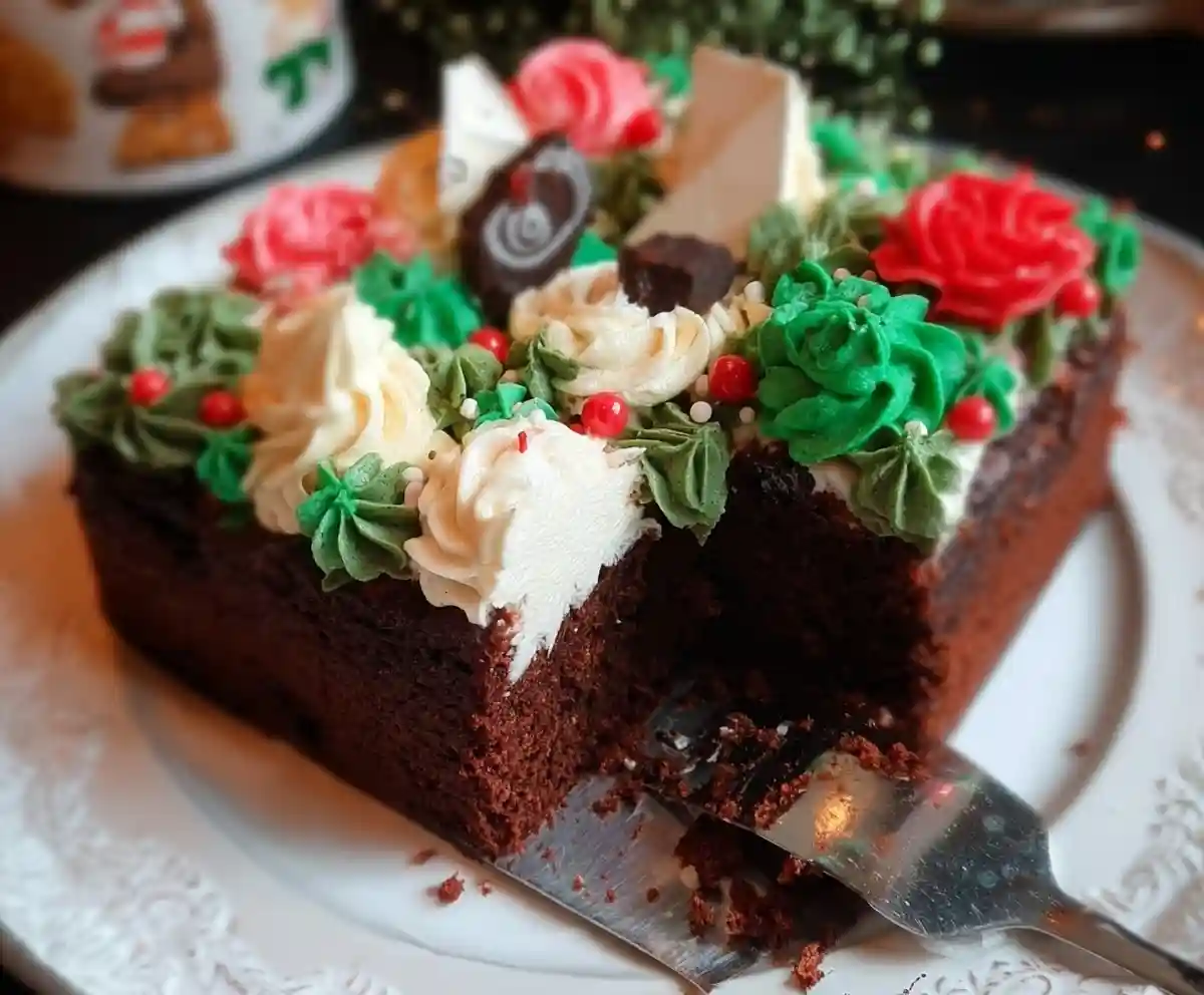 Christmas Traybake Cake