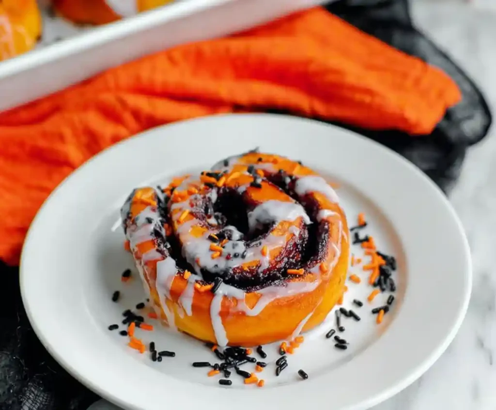 Halloween Cinnamon Rolls