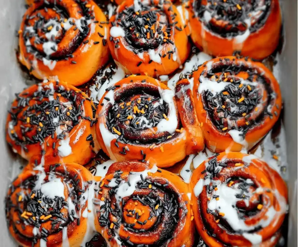 Halloween Cinnamon Rolls