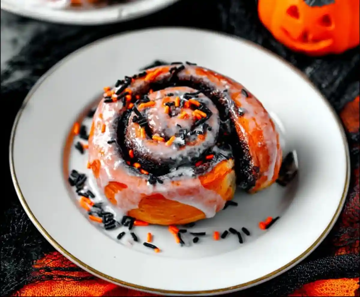 Halloween Cinnamon Rolls