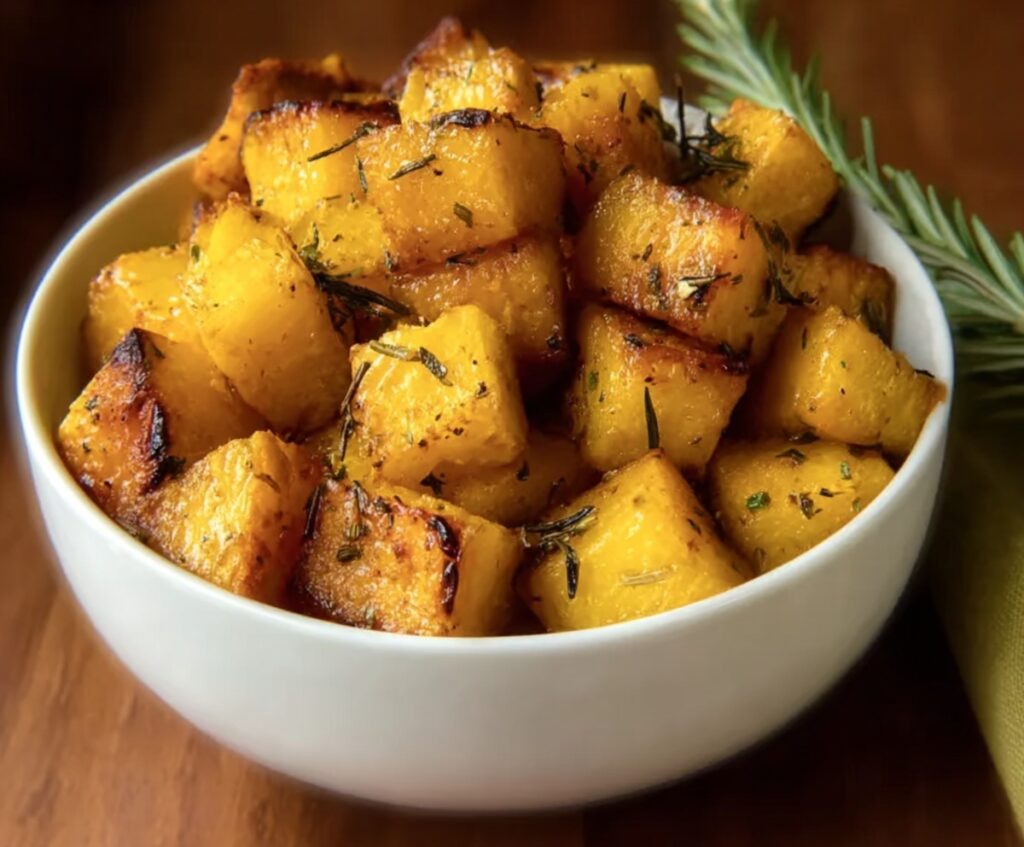 Herb Roasted Acorn Squash Cubes