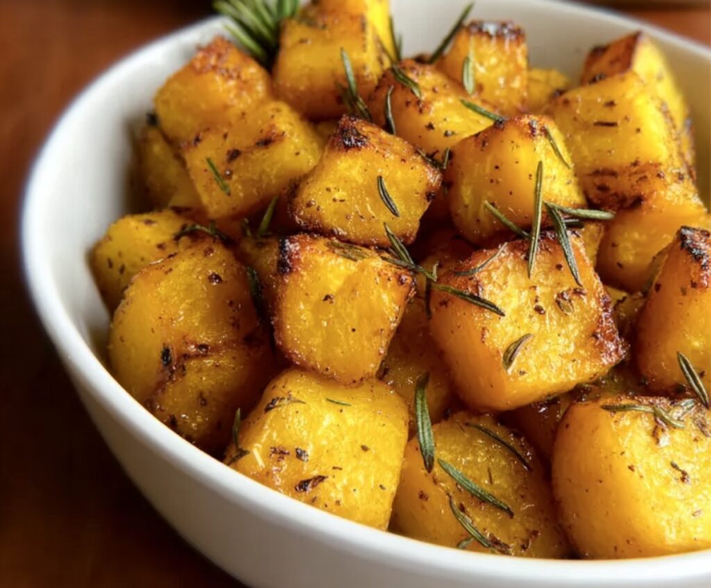 Herb Roasted Acorn Squash Cubes