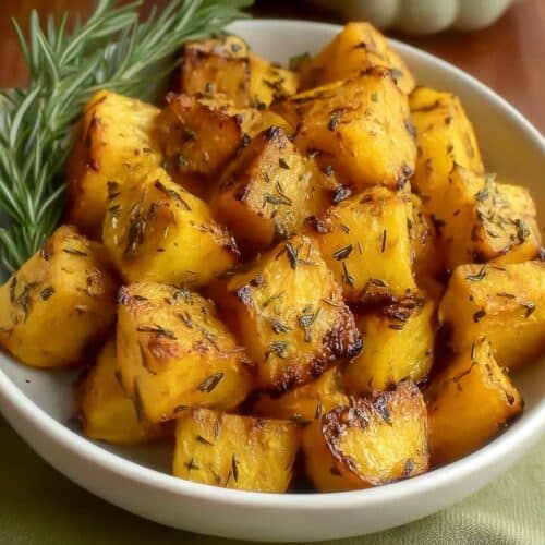 Herb Roasted Acorn Squash Cubes