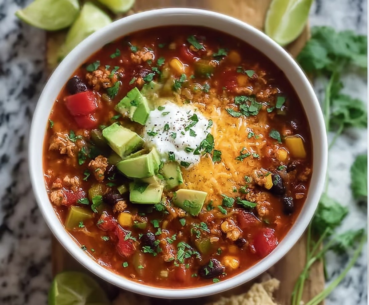 Irresistible Instant Pot Turkey Veggie Chili