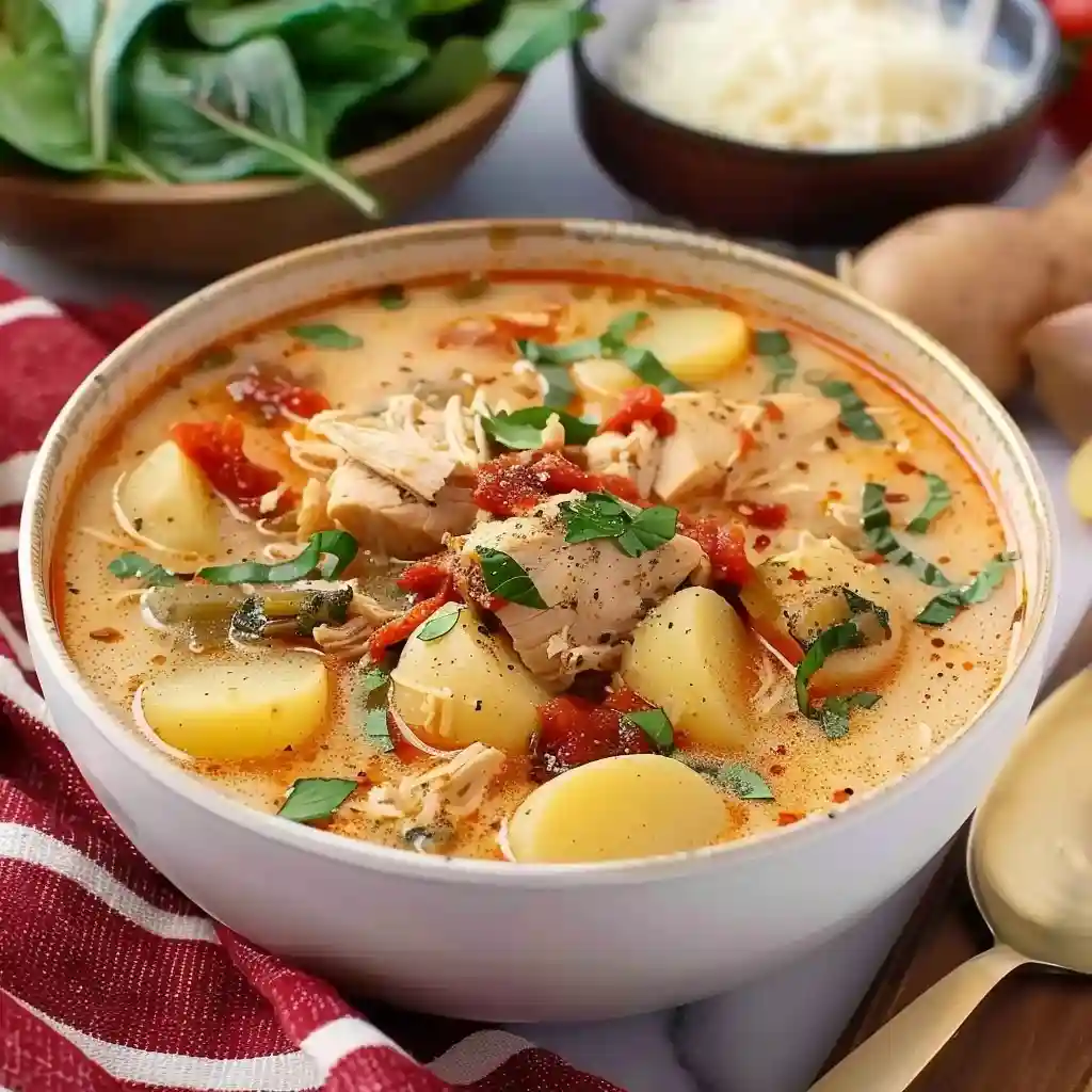 Marry Me Chicken and Potato Soup