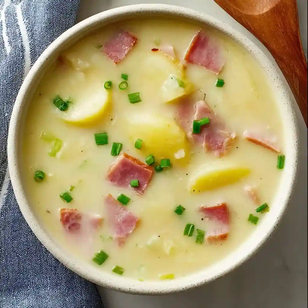 Buttery Spiral Ham and Potato Soup