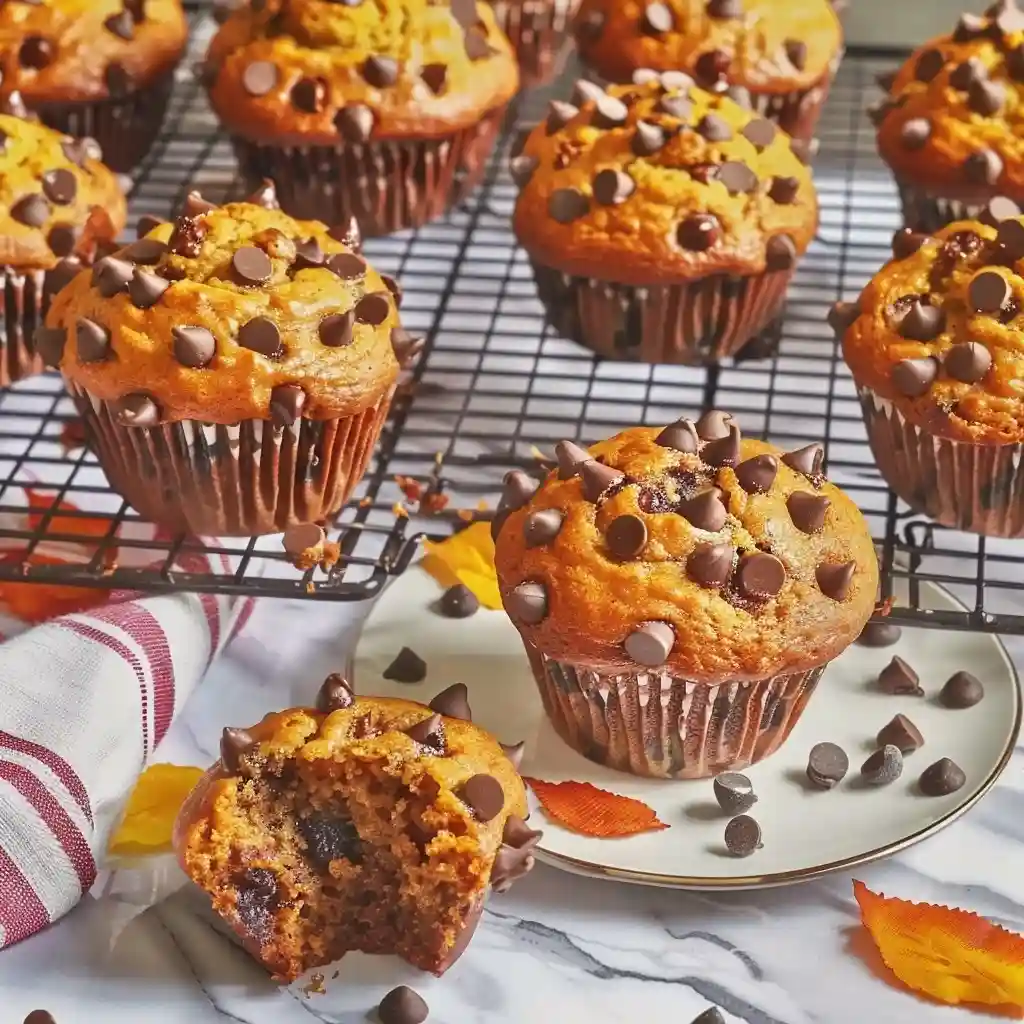 Pumpkin Chocolate Chip Muffins
