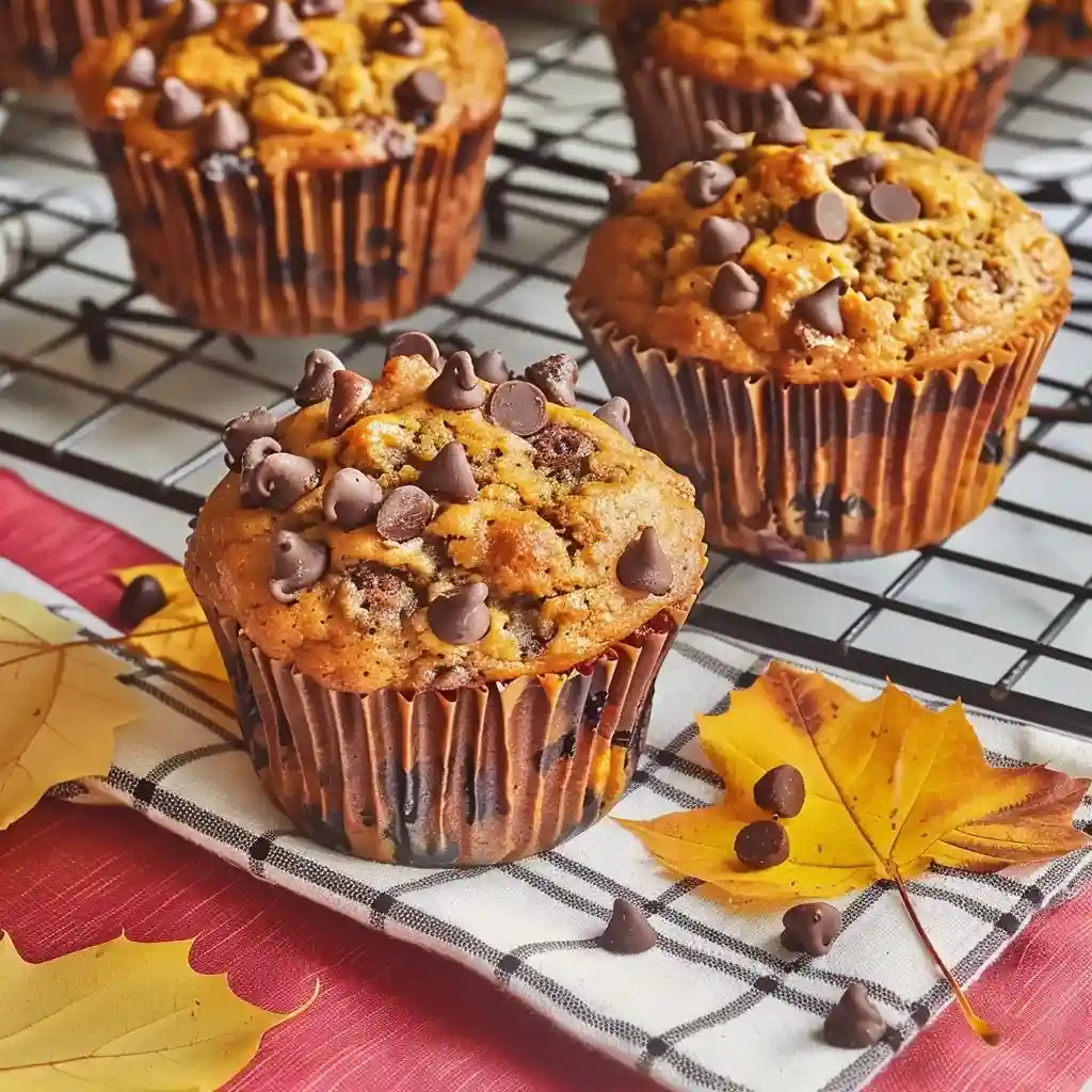 Pumpkin Chocolate Chip Muffins