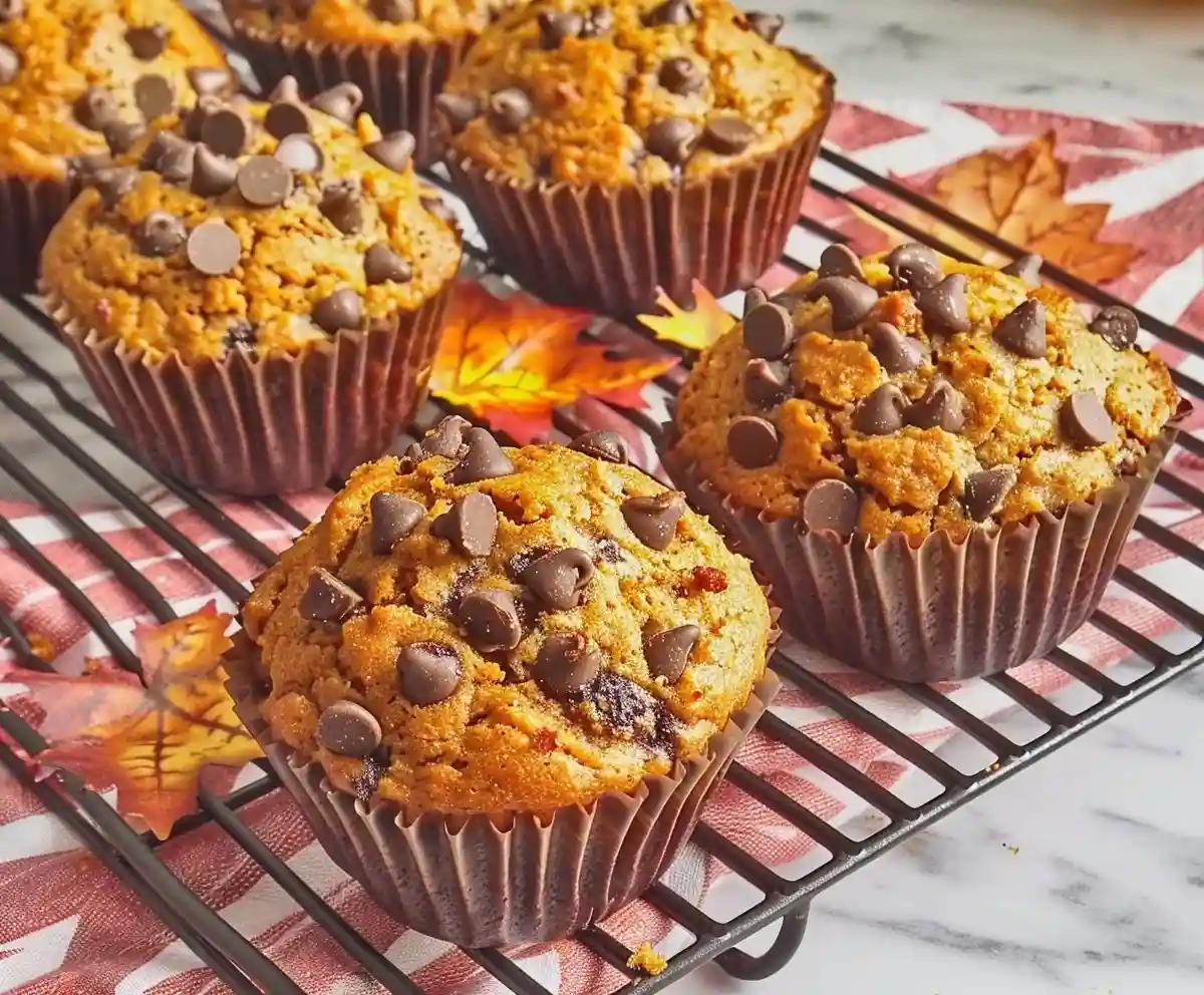 Pumpkin Chocolate Chip Muffins