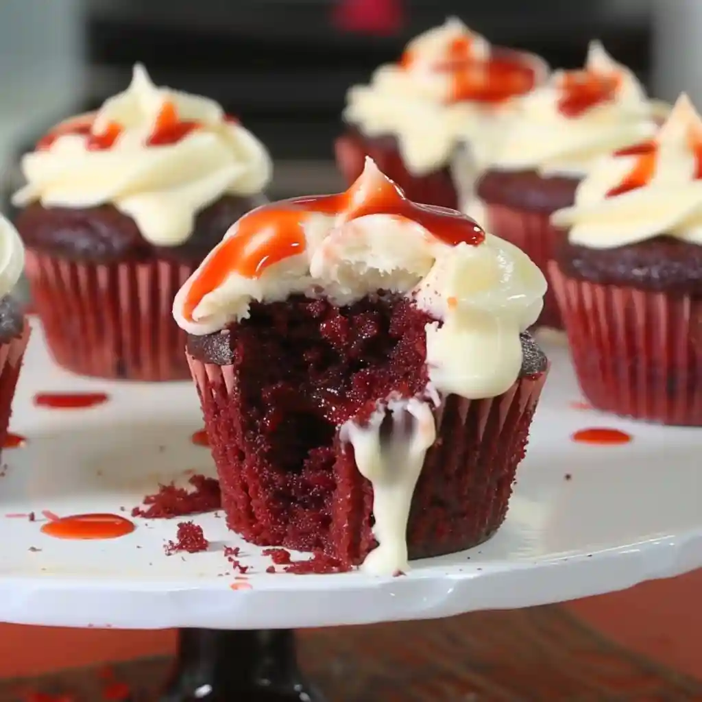 Red Velvet Vampire Cupcakes